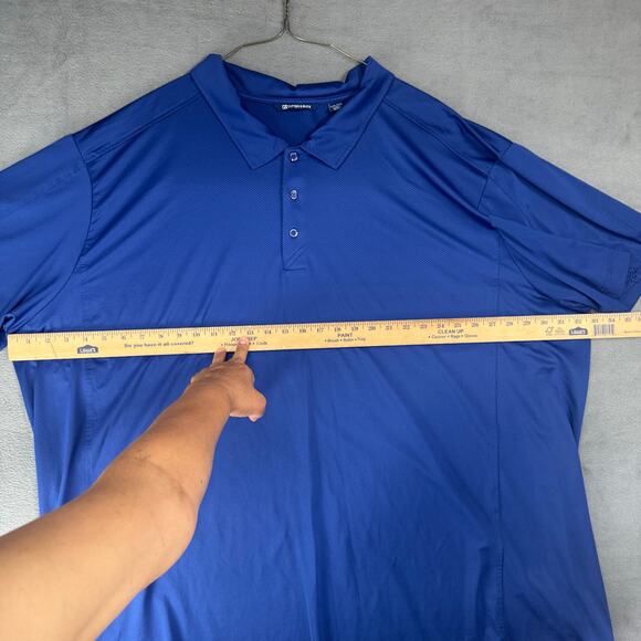 Cutter And Buck Mens 5XB True Blue Short Sleeve Golf Polo Performance‎ Shirt - Picture 4 of 7